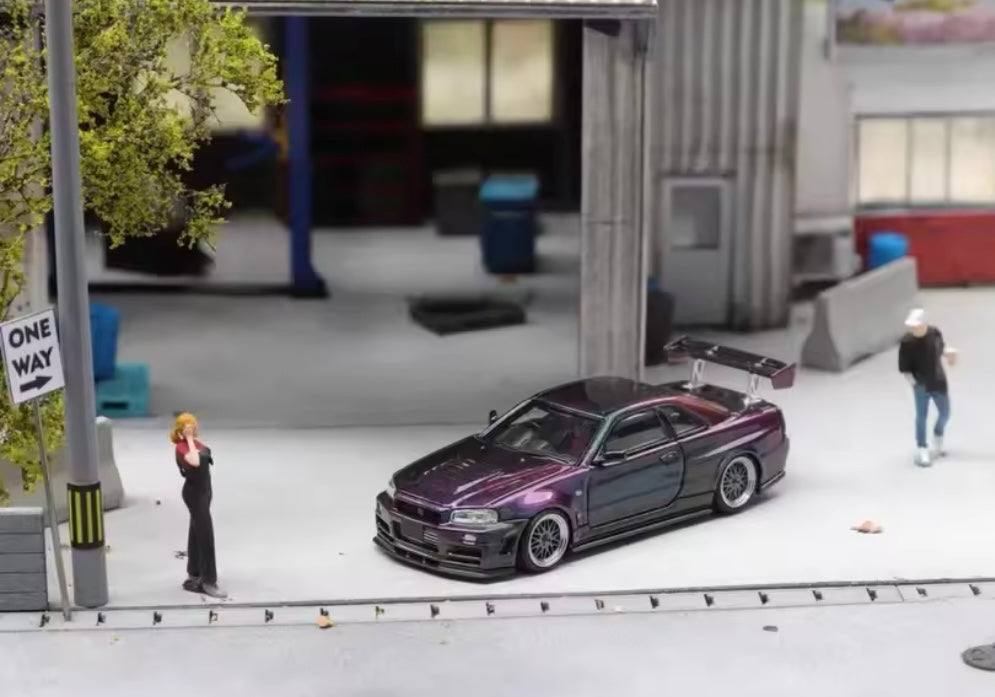 Fuji 1:64 Nissan GT-R R34 – Hochwertiges Legierungsmodell