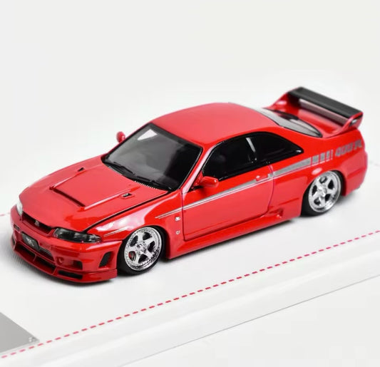 Nissan Skyline GT-R R33 400R 1:64 – Hochwertiges Diecast-Modellauto mit Display-Base