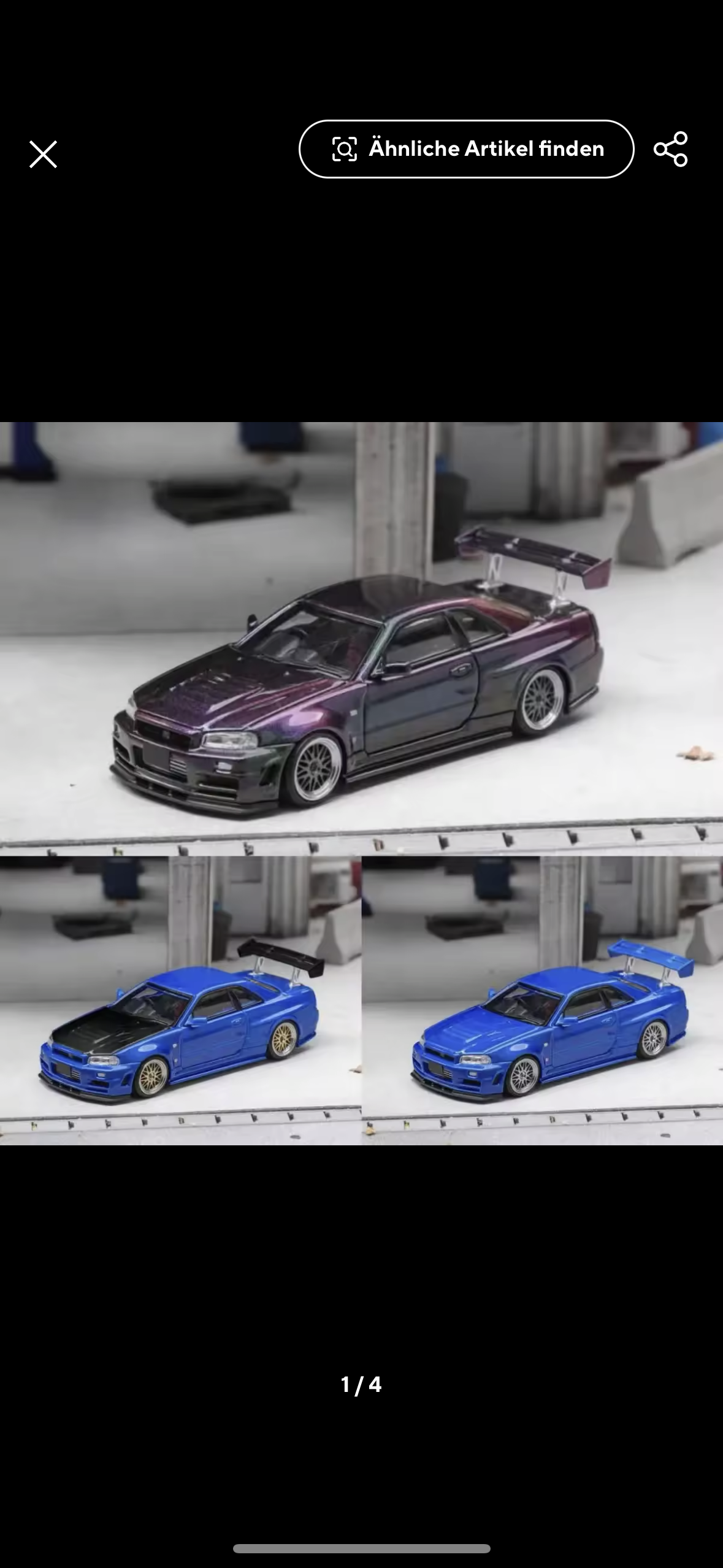 Fuji 1:64 Nissan GT-R R34 – Hochwertiges Legierungsmodell