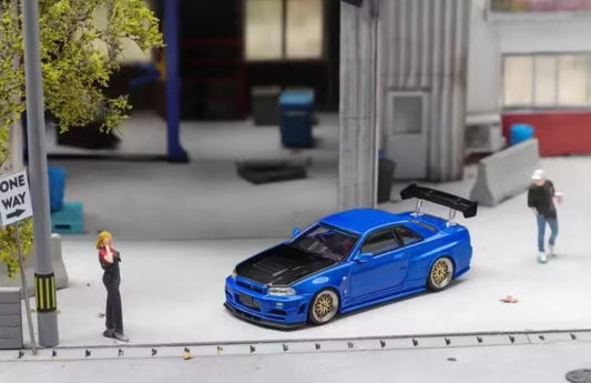 Fuji 1:64 Nissan GT-R R34 – Hochwertiges Legierungsmodell