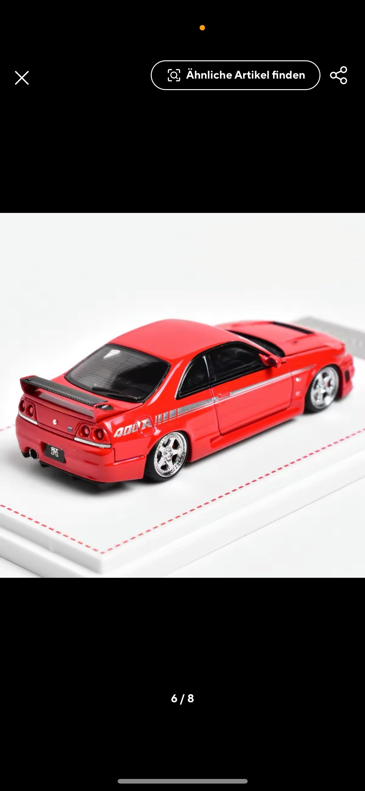 Nissan Skyline GT-R R33 400R 1:64 – Hochwertiges Diecast-Modellauto mit Display-Base