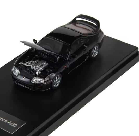 LCD 1:64 Bull Devil Supra A80 Schwarz – JDM Legierungsmodell