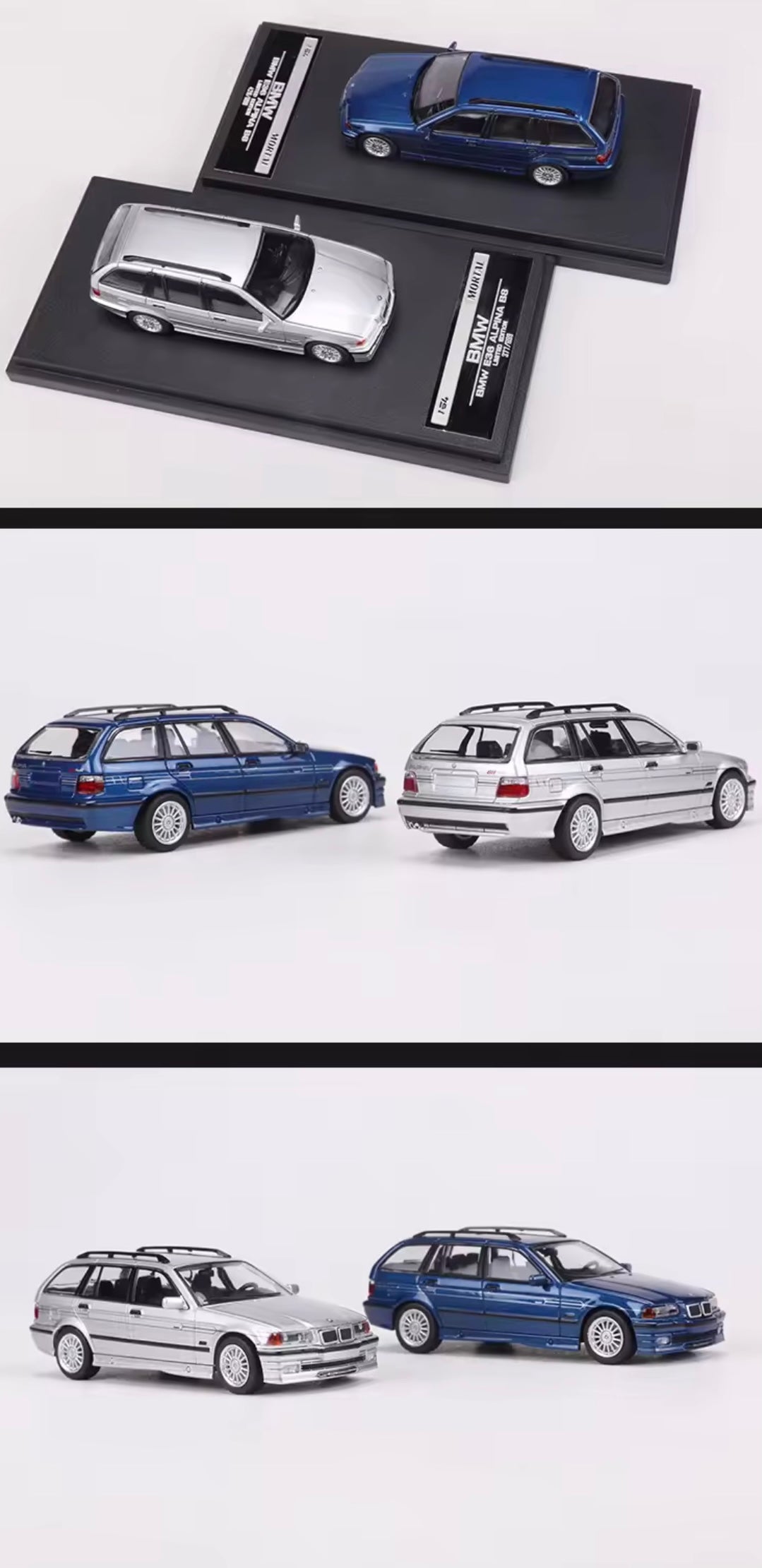 BMW E36 Touring 1:64 Modellauto – Hochwertiges Diecast-Sammlerstück