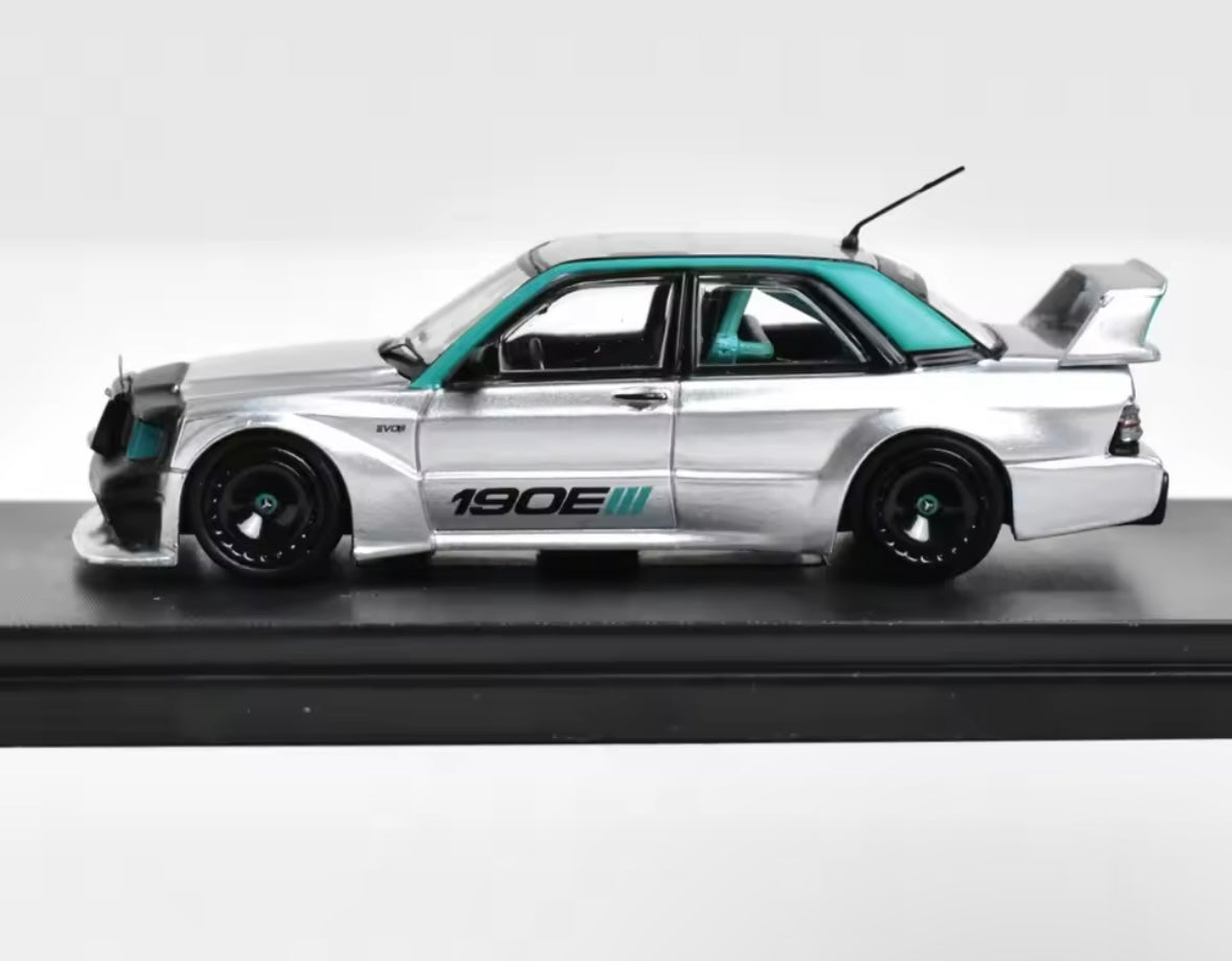Rhino Model RM 1:64 Mercedes-Benz 190E W201 Evo III – Hochwertiges Druckguss-Modellauto